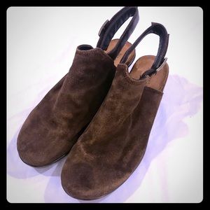 NAOT Upgrade brown slingback mule 2 in heel 39/8